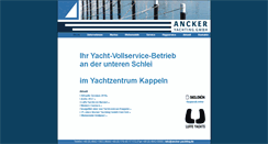 Desktop Screenshot of ancker-yachting.de